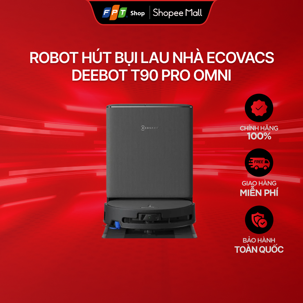 Robot hút bụi lau nhà Ecovacs Deebot T90 Pro Omni | Shopee Việt Nam