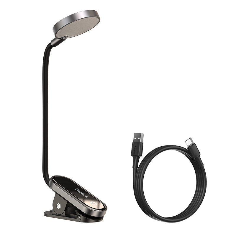 Baseus Comfort Reading Mini Clip Đèn Led Đèn Bàn Đèn Ngủ Đèn Đọc Sách Bàn Phím Máy Tính Đèn Bảo Vệ Mắt Được Chiếu Sáng Với Sạc USB Cho Phòng Ngủ
