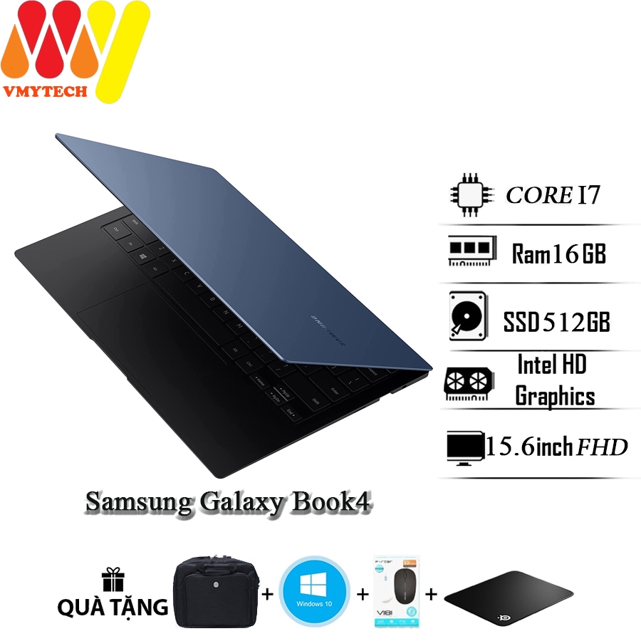 Samsung Galaxy Book 4, Core 7, Ram 16GB, SSD 512GB, 15.6inch FHD Amoled, newseal cao cấp | Shopee Việt Nam