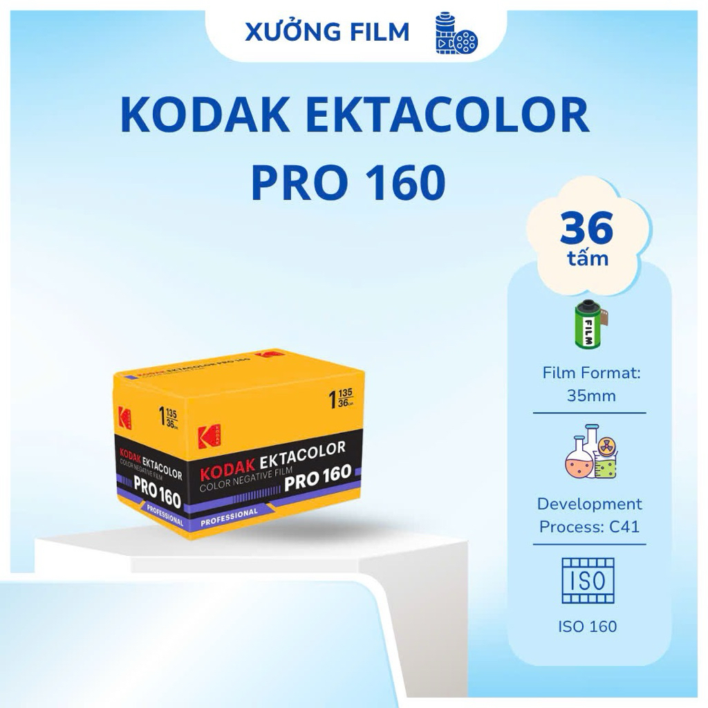 Phim chụp ảnh Kodak Ektacolor Pro 160 36 tấm indate | Shopee Việt Nam
