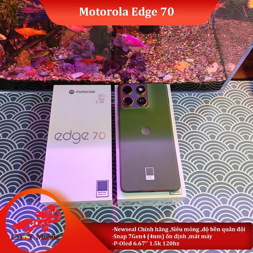 Điện thoại Motorola Edge 70 Newbox 256Gb ,Snap 7Gen4 (4nm) ,Poled 6.67'' 1.5k 120hz ,Pin 5000 Mah 68w | Shopee Việt Nam