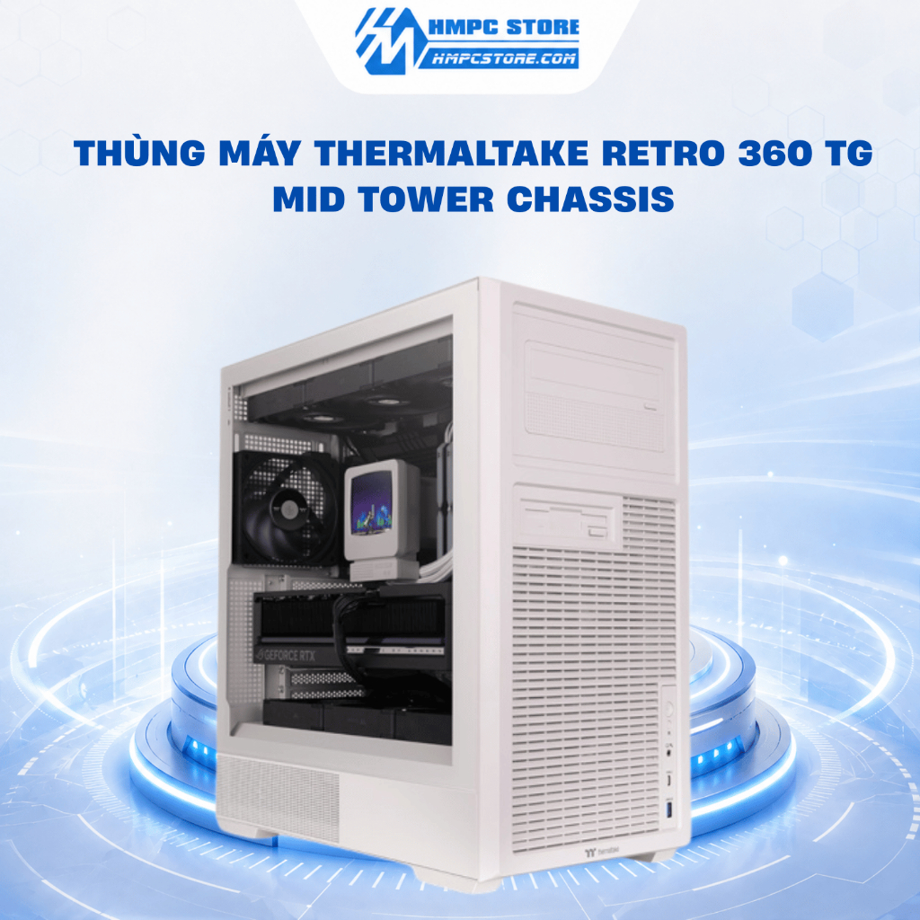 Case - Thùng máy Thermaltake Retro 360 TG Mid Tower Chassis | ATX, bảo hành 1 năm | Shopee Việt Nam