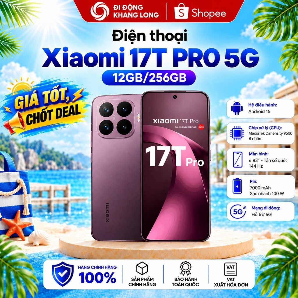 Điện thoại Xiaomi 17T Pro 5G 12GB/256GB - Hàng Chính Hãng. | Shopee Việt Nam