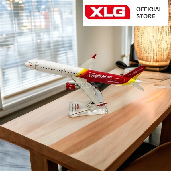 Mô hình máy bay Vietjet Air 32 cm Airbus A330 cao cấp | Shopee Việt Nam