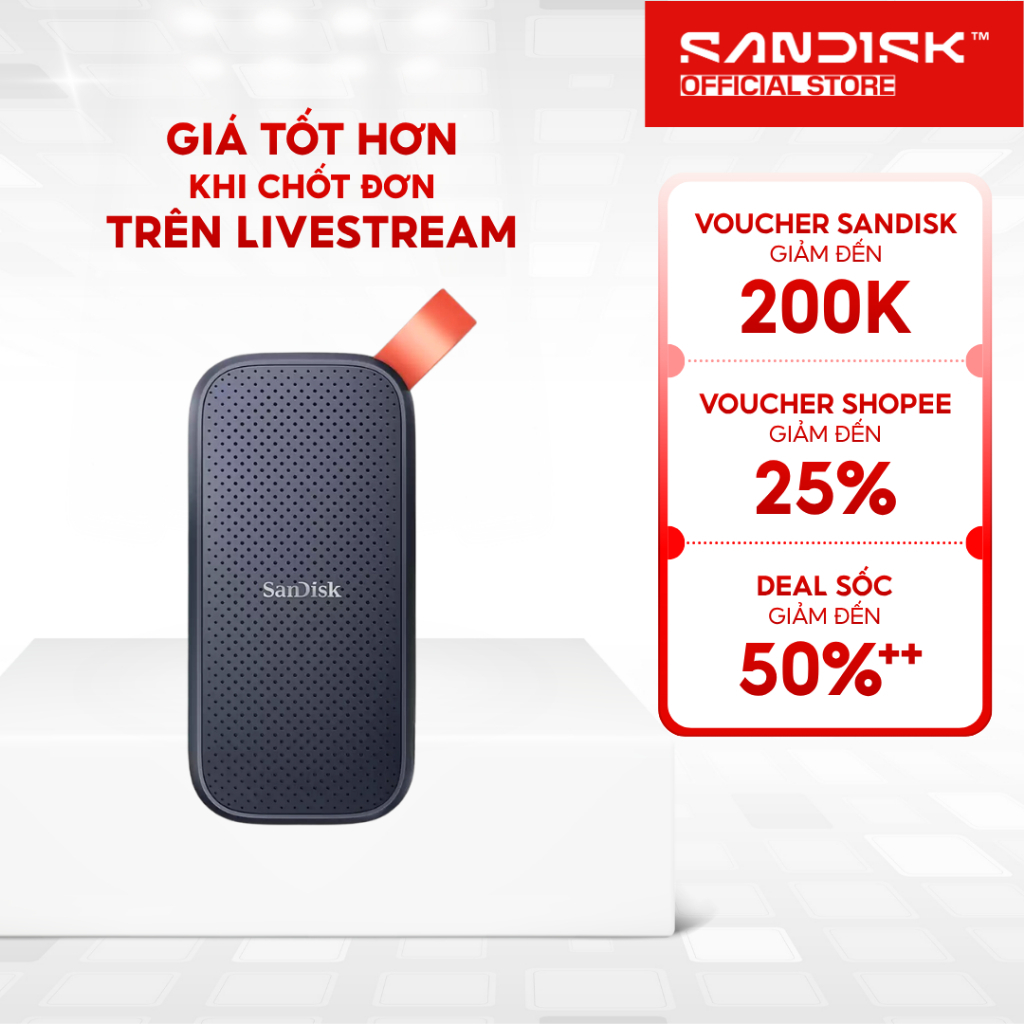 Ổ cứng di động SSD Sandisk Portable 1TB / 2TB E30 800MB/s - Bảo hành 3 năm | Shopee Việt Nam