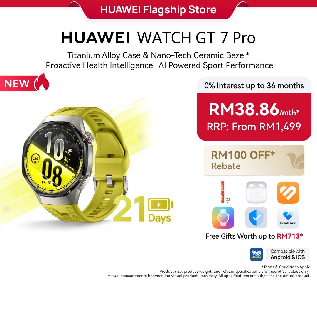 HUAWEI WATCH GT 7 Series Smartwatch | Titanium Alloy Case & Nano-Tech Ceramic Bezel* | Proactive Health Intelligence | AI Powered Sport Performance