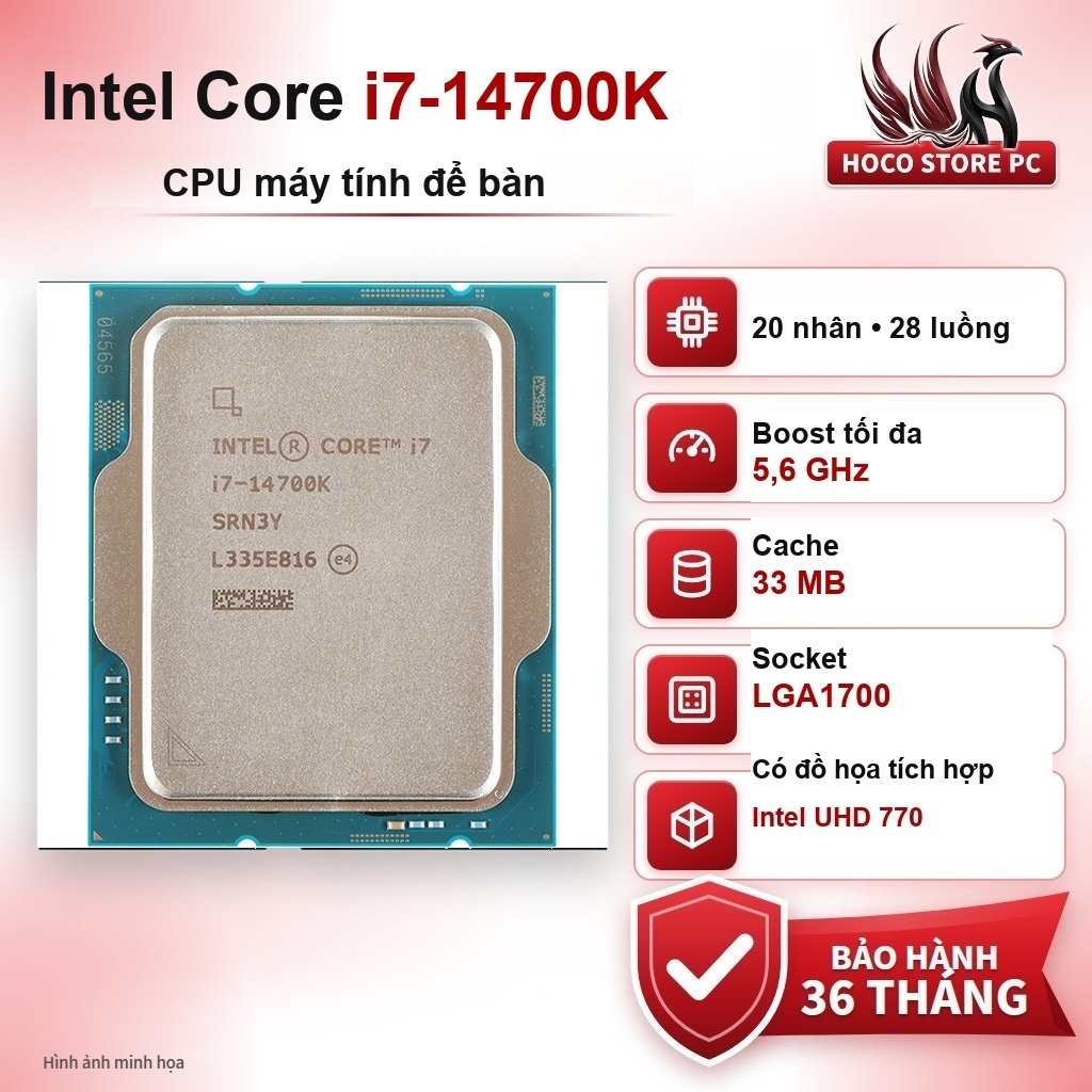 CPU Intel Core i7-14700K 20 nhân 28 luồng LGA1700 | Shopee Việt Nam