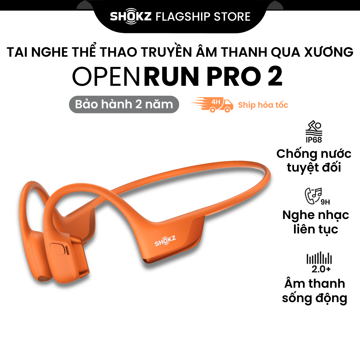 [MỚI] Tai Nghe Bluetooth Thể Thao Truyền Âm Thanh Qua Xương SHOKZ OPENRUN PRO 2 S820 - Bảo Hành 2 Năm