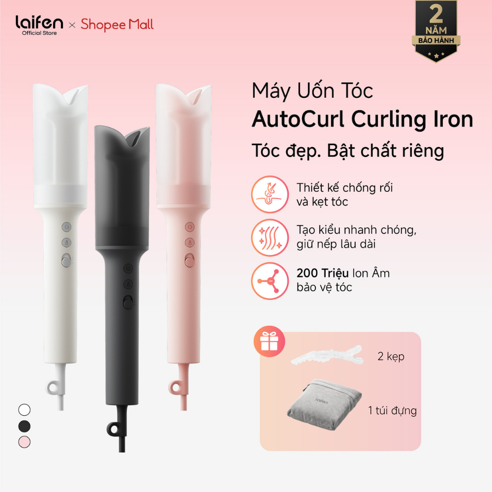 Máy Uốn Tóc Tự Động Laifen AutoCurl Chính Hãng, Uốn Tóc Nhanh, Tạo Lọn Dễ Dàng, Bảo Hành 24 Tháng | Shopee Việt Nam