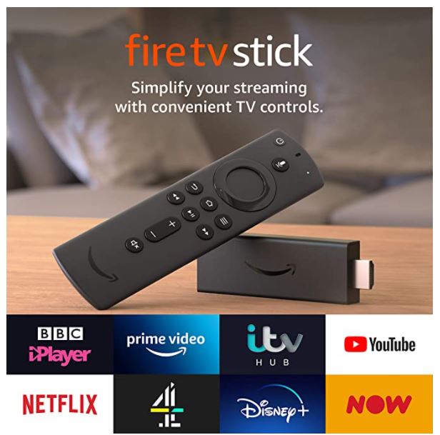 Fire TV Stick HD (phiên bản mới nhất) Thiết bị trình chiếu TV của Amazon có trợ lý ảo Alexa với remote kèm theo