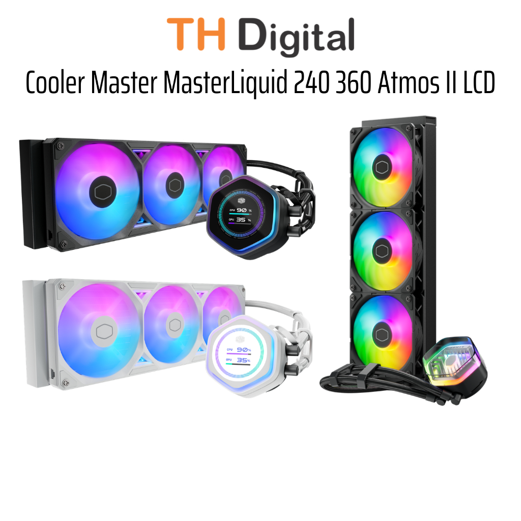 Tản nhiệt nước Cooler Master MasterLiquid Atmos II LCD 240 360 - Hàng chính hãng | Shopee Việt Nam