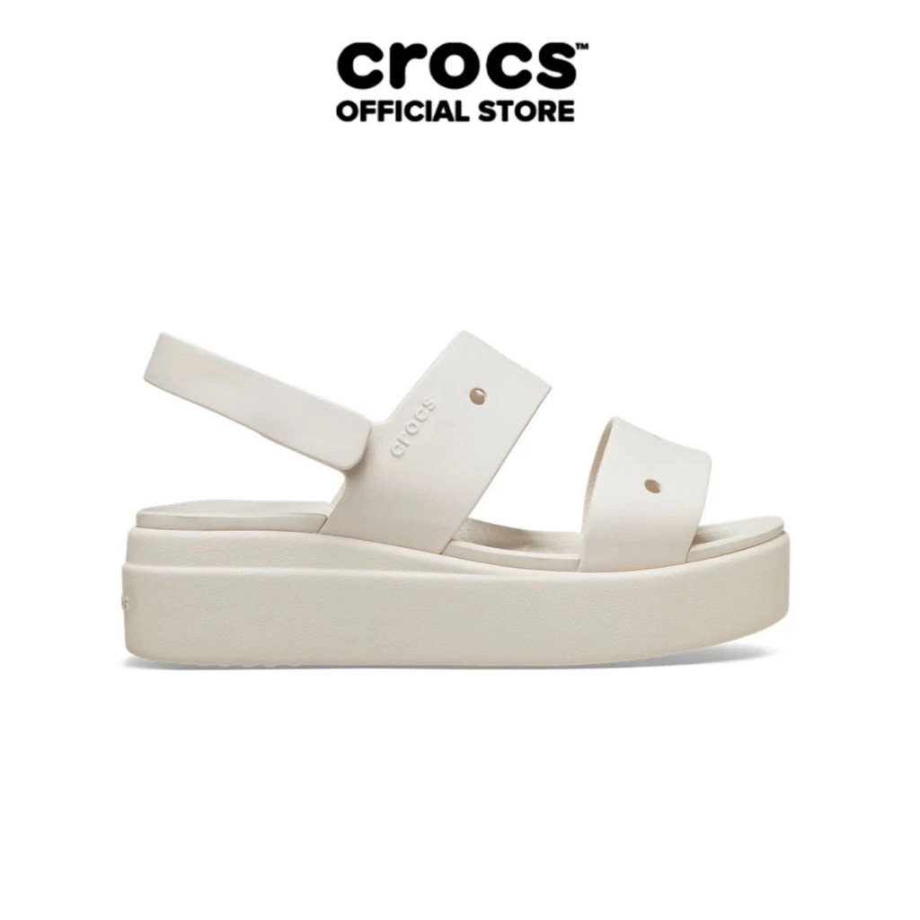 Giày Xăng Đan Nữ Crocs Brooklyn 4U - Stucco - 210676-160