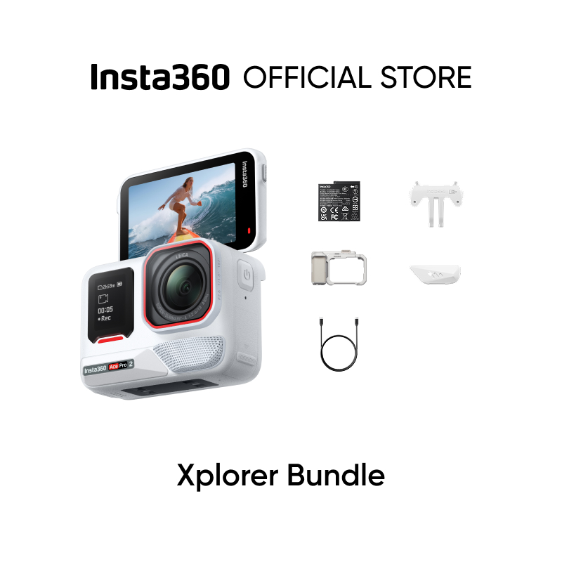 Insta360 Ace Pro 2-8K Camera hành động chống nước đồng thiết kế với Leica
