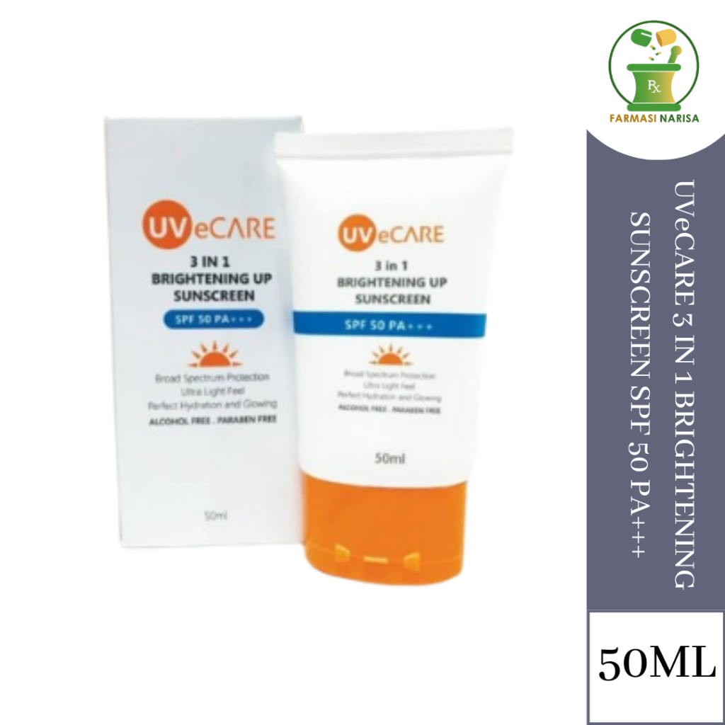 UVECARE 3 IN 1 BRIGHTENING UP SUNSCREEN SPF 50 PA+++ 50ML