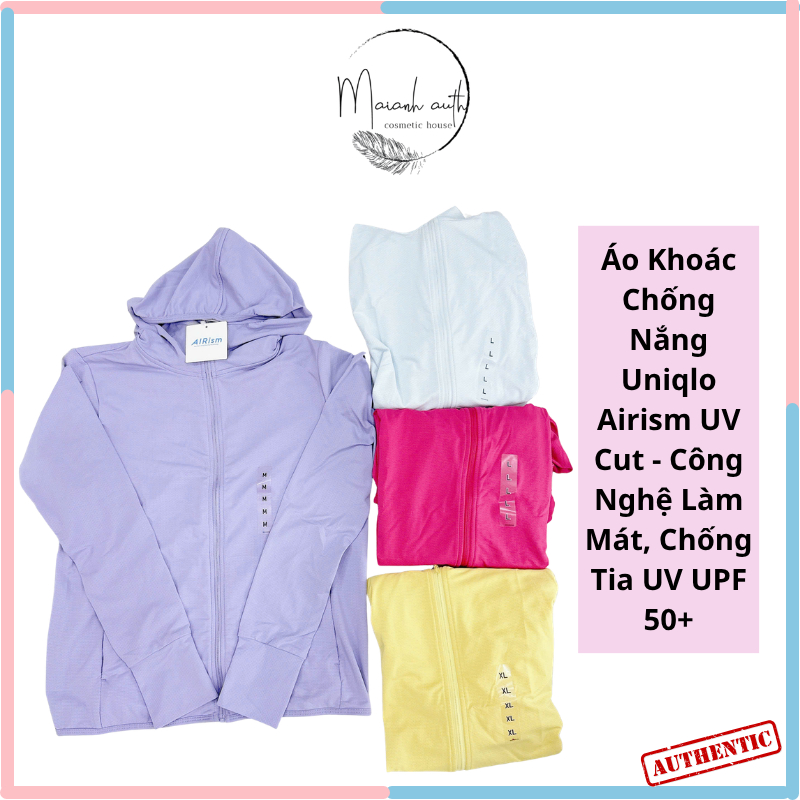 Áo Khoác Chống Nắng Nữ Uniqlo Airism Áo Khoác Chống Tia UV, Thấm Hút Mồ Hôi, Đủ Màu Đủ Size | Shopee Việt Nam