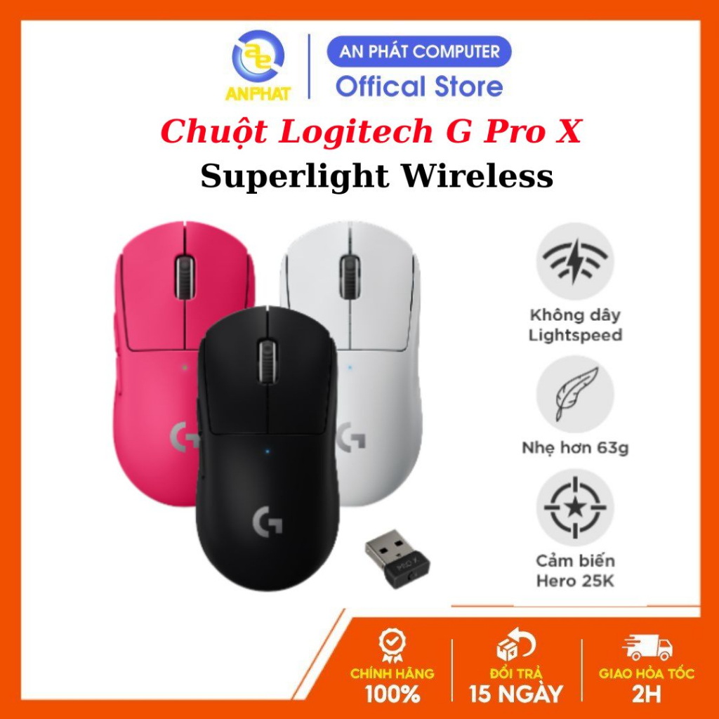 Chuột Logitech G Pro X Superlight / Superlight 2 / 2c / DEX / SE / 2c SE / DEX SE - chính hãng bảo hành 24 tháng | Shopee Việt Nam