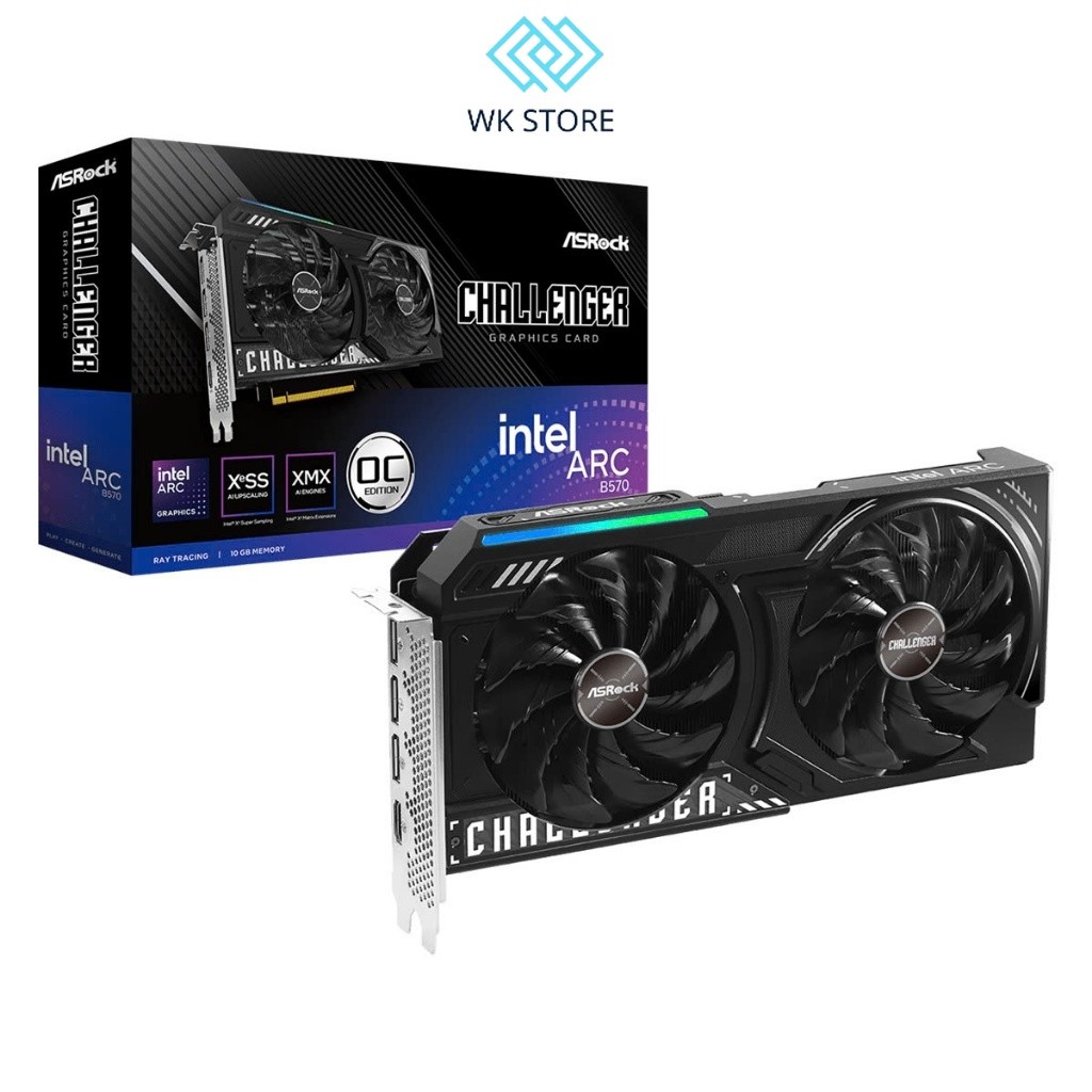 VGA AsRock Intel Arc B570 Challenger 10GB OC Mới, BH 36T | Shopee Việt Nam