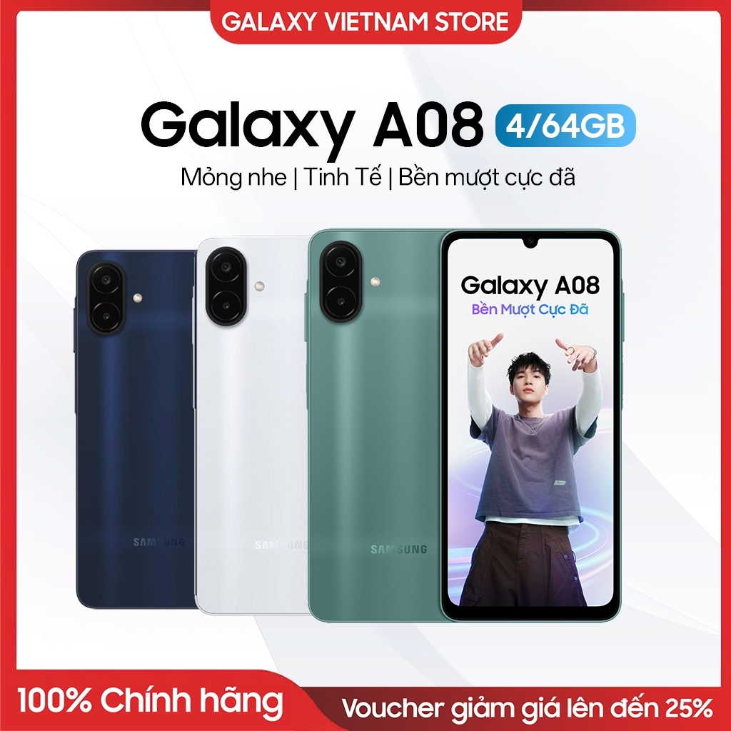 Điện thoại Samsung Galaxy A08 4/64GB - Hàng chính hãng | Shopee Việt Nam