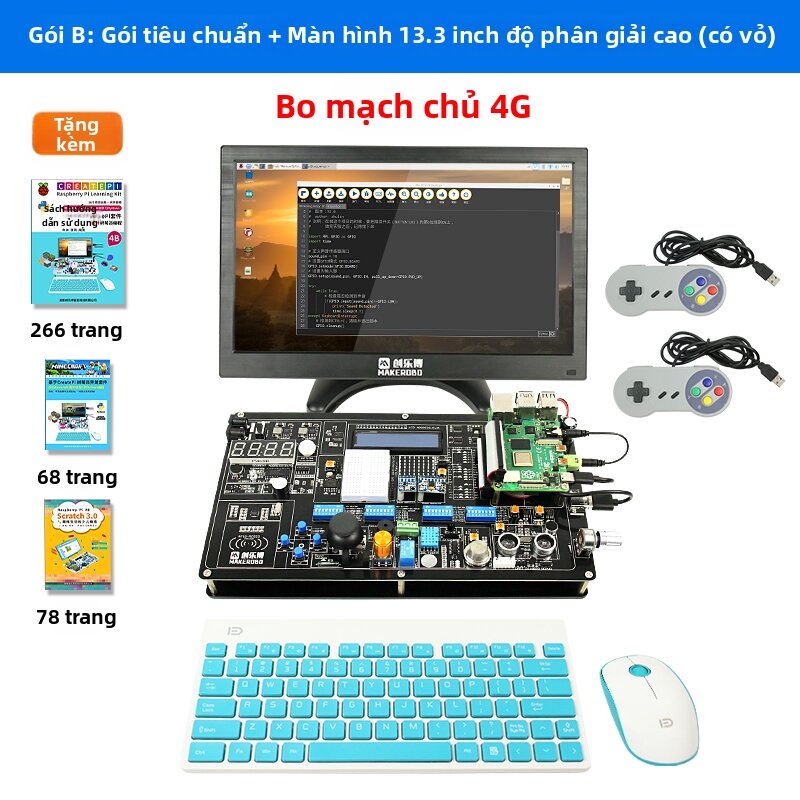 YOUCHUANGXIANG | Bảng Phát Triển Lập Trình Python Scratch Raspberry Pi 4