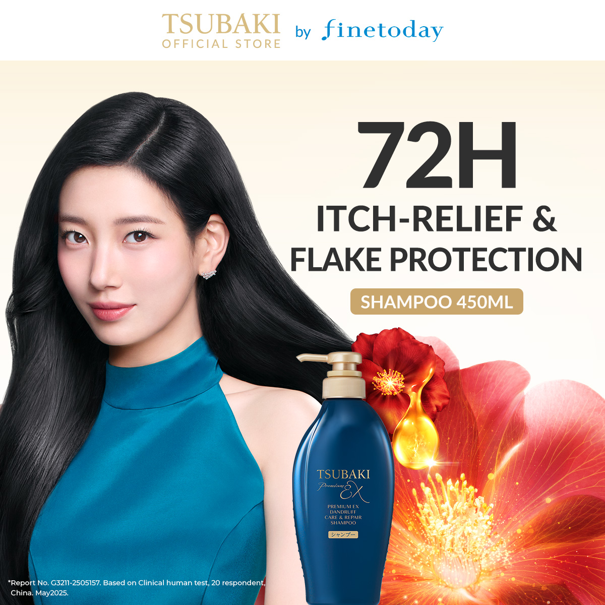 Tsubaki Premium EX Dandruff Care & Repair Shampoo 450ml