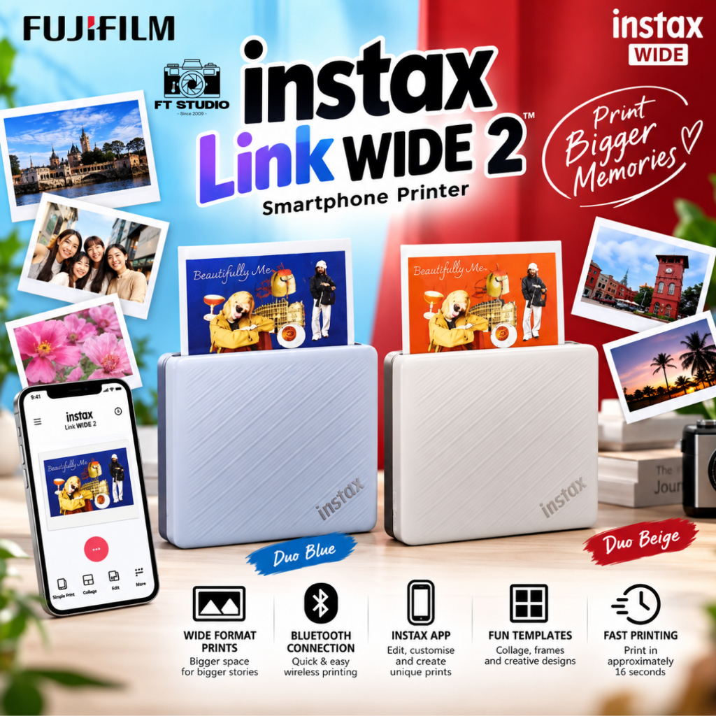 FUJIFILM instax Link WIDE 2 Smartphone Printer