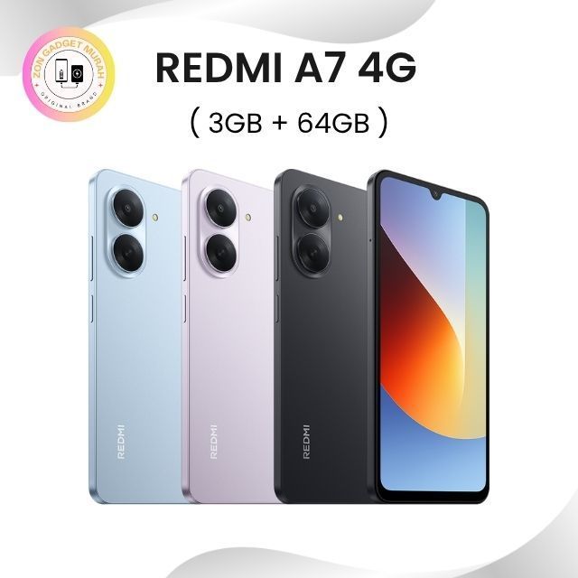 [NEW] Xiaomi Redmi A7 4G Smartphone (3GB RAM + 64GB ROM) |  6.9" 120Hz Display 5,200 mAh Battery 13MP AI camera