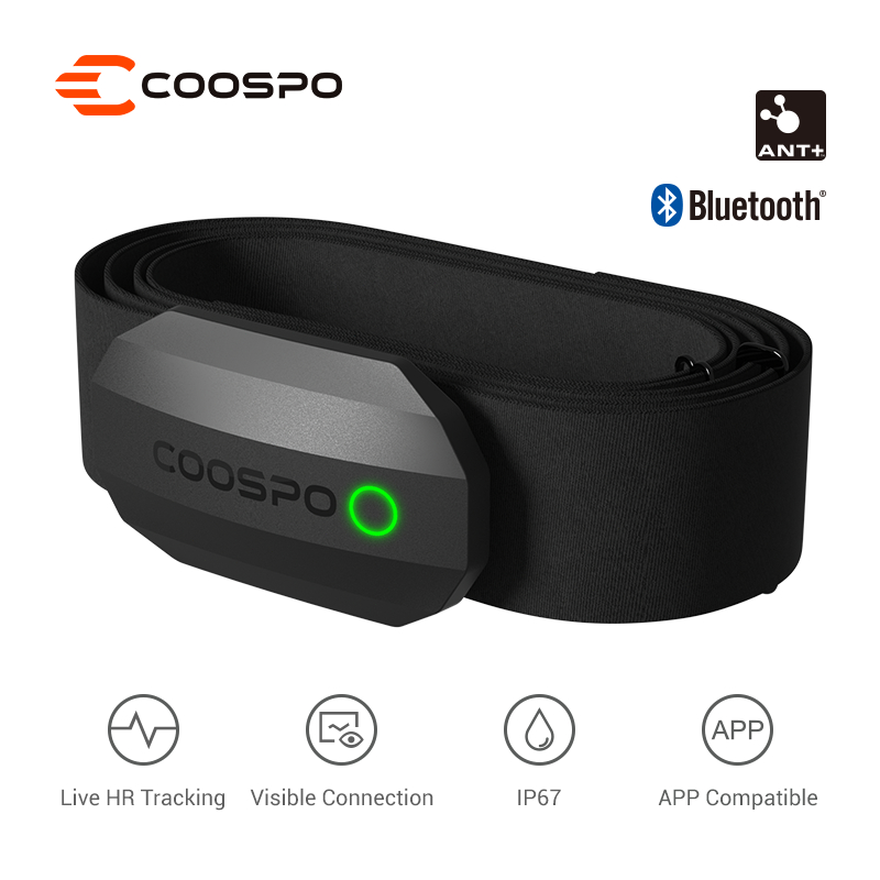 Coospo h808s máy đo nhịp tim đi xe đạp dây đeo ngực ant + bluetooth ip67 cảm biến nhịp tim tương thích garmin bryton xoss igpsport máy đo dây đeo theo dõi nhịp tim ngực | Shopee Việt Nam