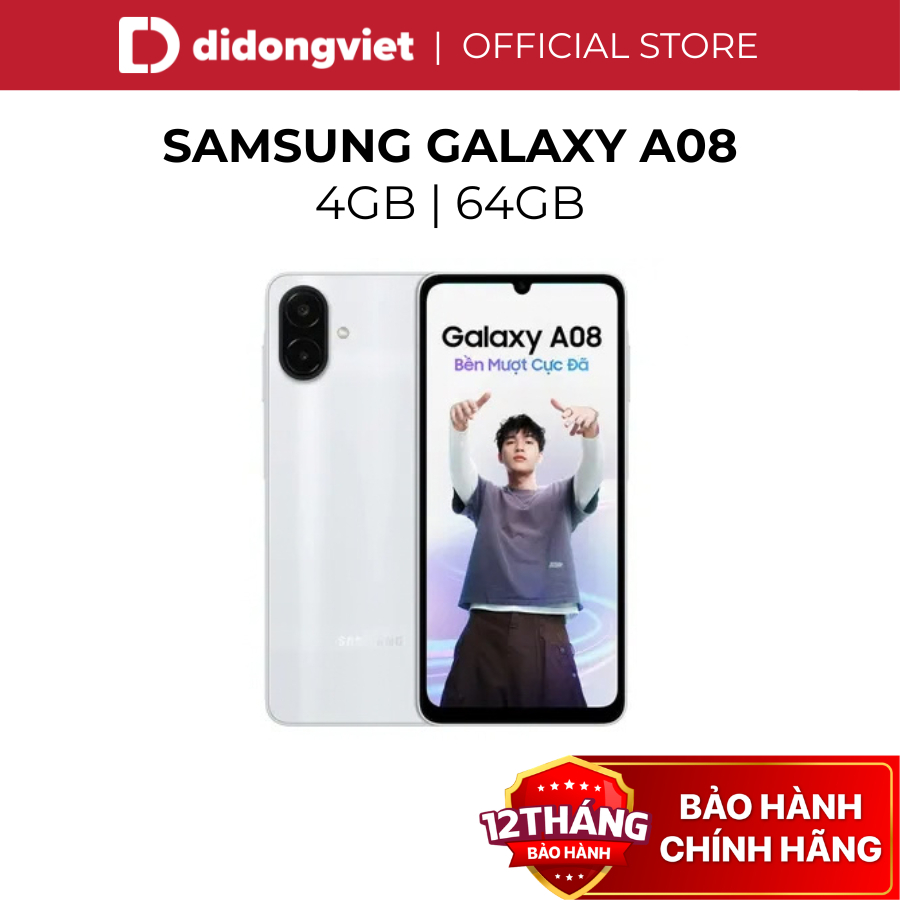 Điện Thoại Samsung Galaxy A08 4GB | 64GB - Màn hình 6,7", 6000mAh - Hàng Chính Hãng | Shopee Việt Nam