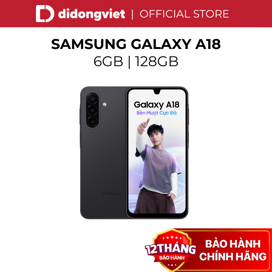 Điện Thoại Samsung Galaxy A18 LTE 6GB | 128GB - Màn hình 6,7" 90Hz, 5000mAh - Hàng Chính Hãng | Shopee Việt Nam