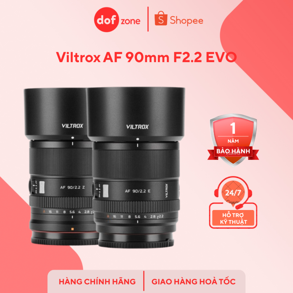 Viltrox AF 90mm F2.2 EVO (Sony E/Fujifilm XF/Nikon Z) - Hàng Mới Chính Hãng Bảo Hành 12 Tháng | Shopee Việt Nam