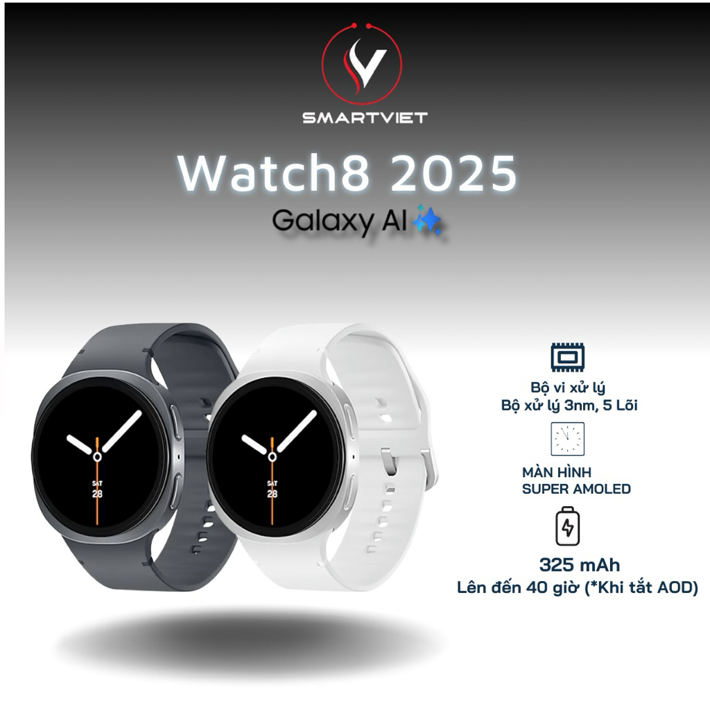 Đồng Hồ Thông Minh Samsung Galaxy Watch 8 LTE 40mm – Hàng Chính Hãng – Bảo Hành 12 Tháng | Shopee Việt Nam