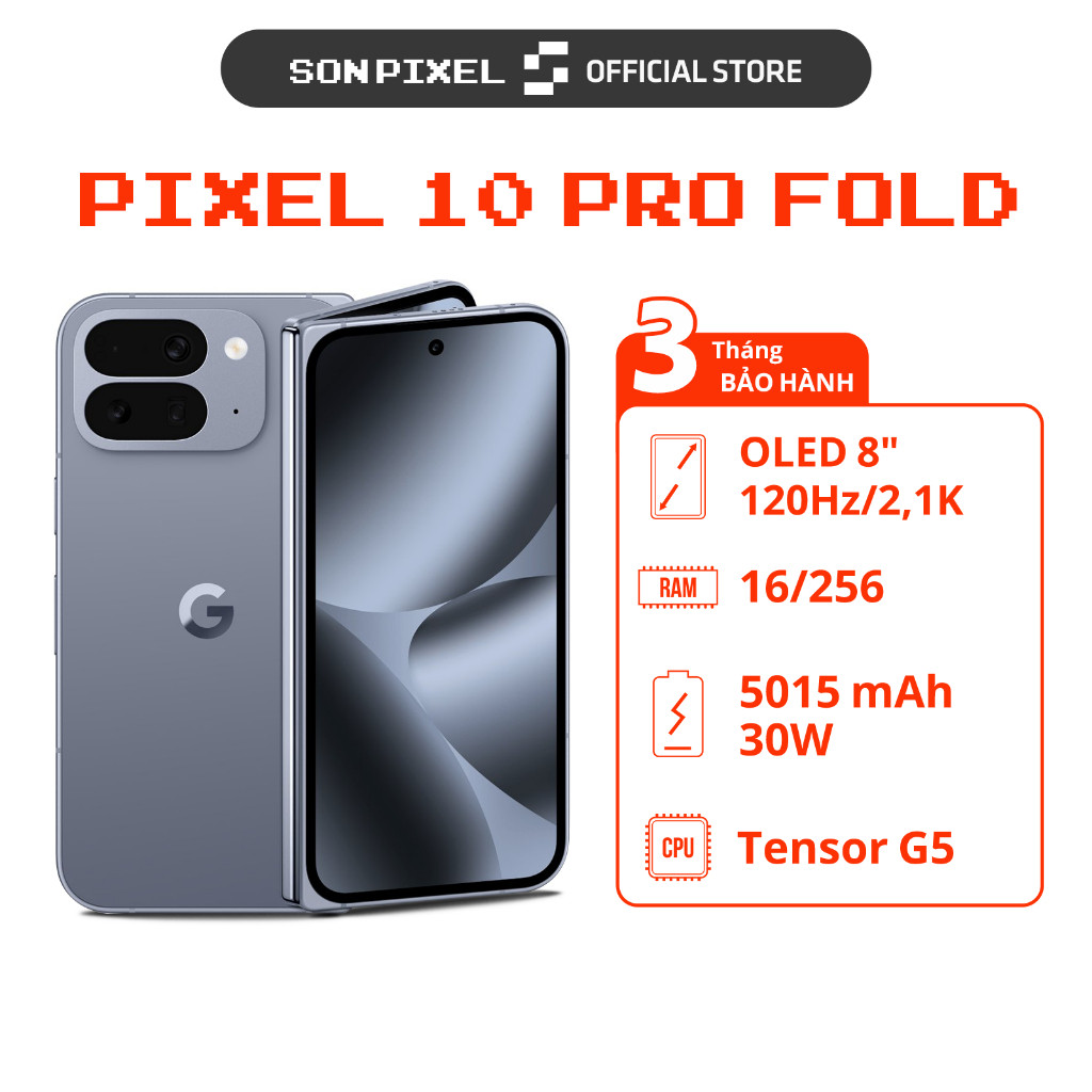 Điện Thoại Pixel 10 Pro Fold, Chip Google Tensor G5, Màn Hình 8 inch, Hiệu Năng 5015 mAh. SonPixel | Shopee Việt Nam