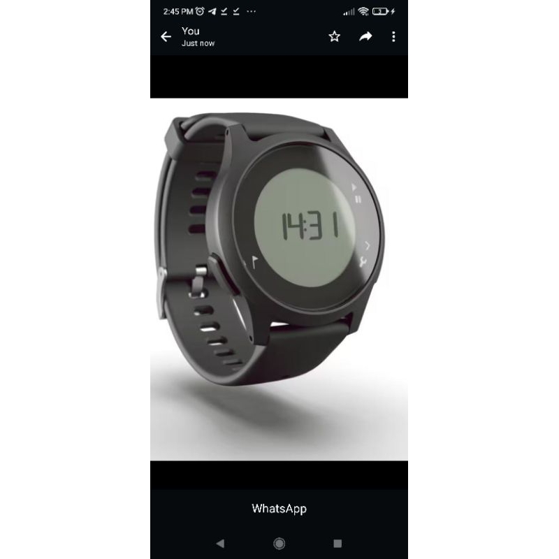 Decathlon W100 Running Stopwatch - Black/blue