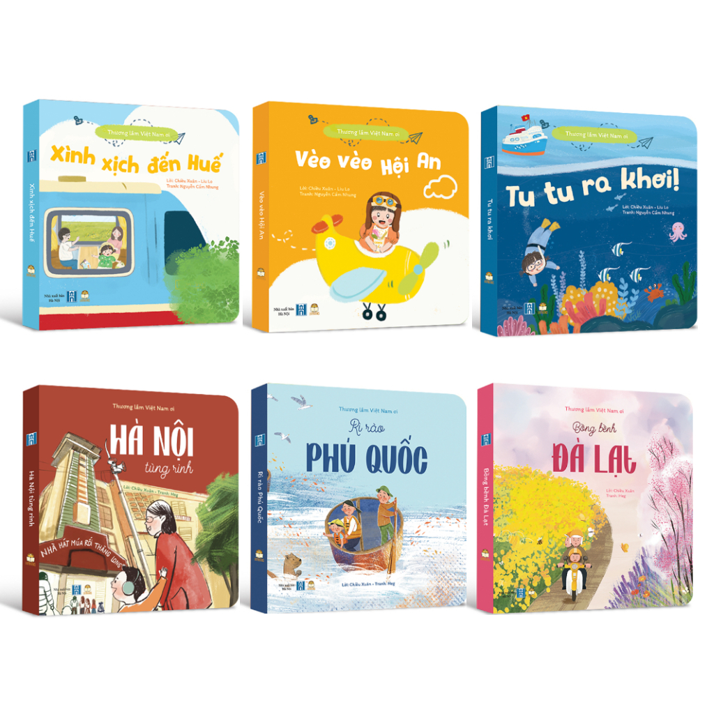 Combo sách khám phá du lịch bỏ túi 6 cuốn bồi cứng (tùy chọn Boxset và lẻ bộ) cho bé 0-6 tuổi | Shopee Việt Nam