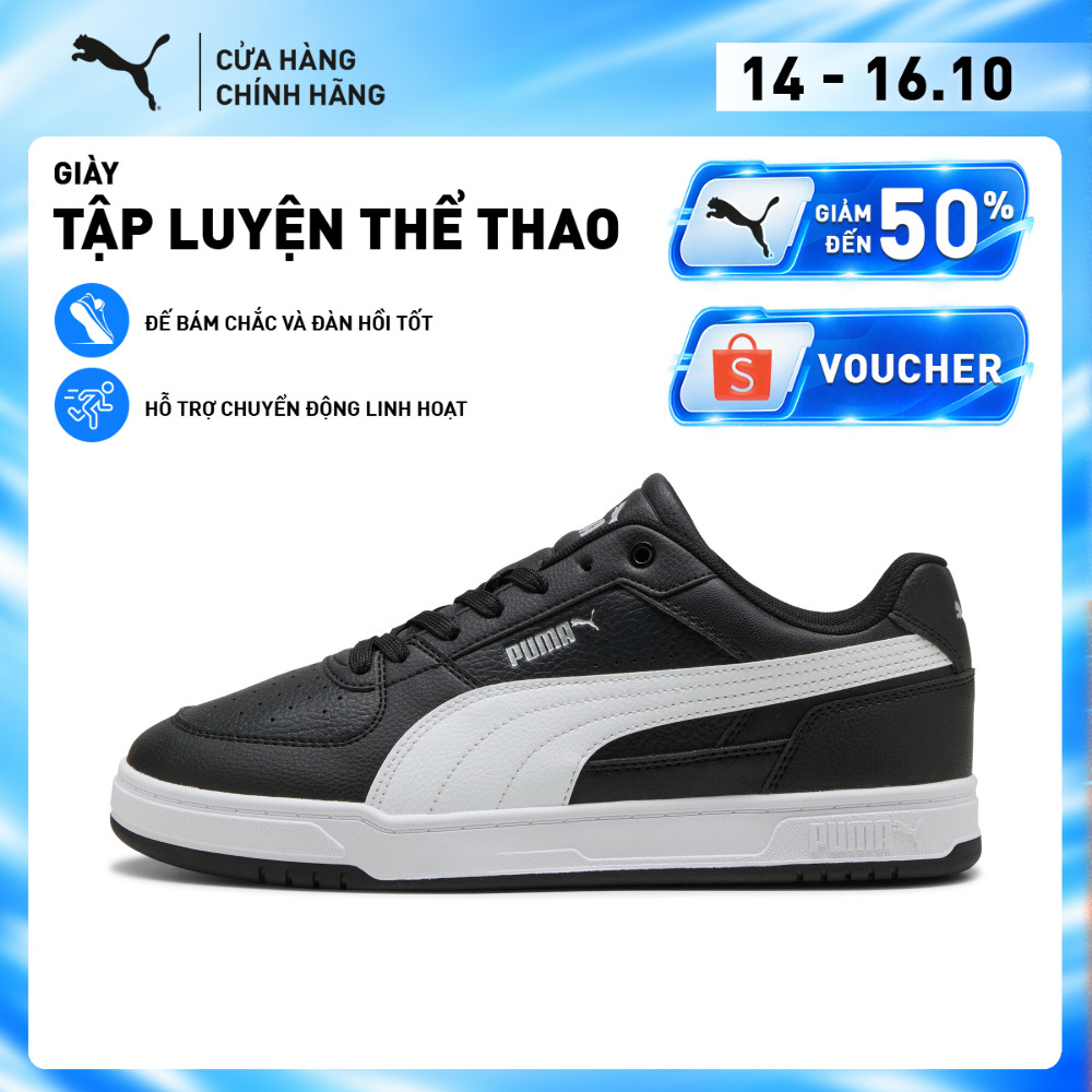 Giày Thể Thao PUMA Unisex Caven III Black-White-Silver Màu Đen | Shopee Việt Nam