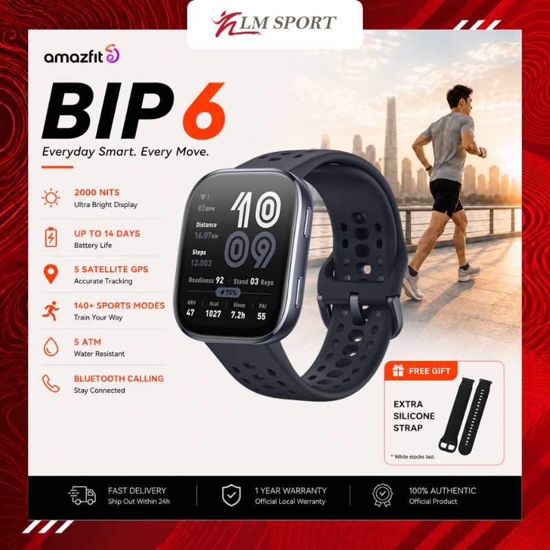 Amazfit Bip 6 | Smart Watch | 46mm with Outdoor Offline Maps and Navigation | Fitness Tracker Support 140+ Workout Modes