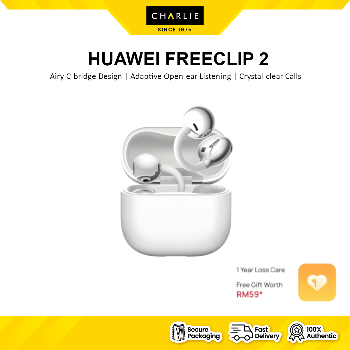 HUAWEI FREECLIP 2 | EARPHONE | ORIGINAL HUAWEI MALAYSIA