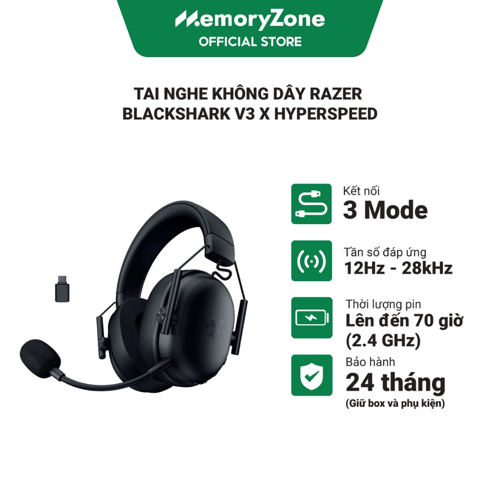 Tai Nghe không dây Razer Blackshark V3 X HyperSpeed - Bảo hành 24 tháng | Shopee Việt Nam