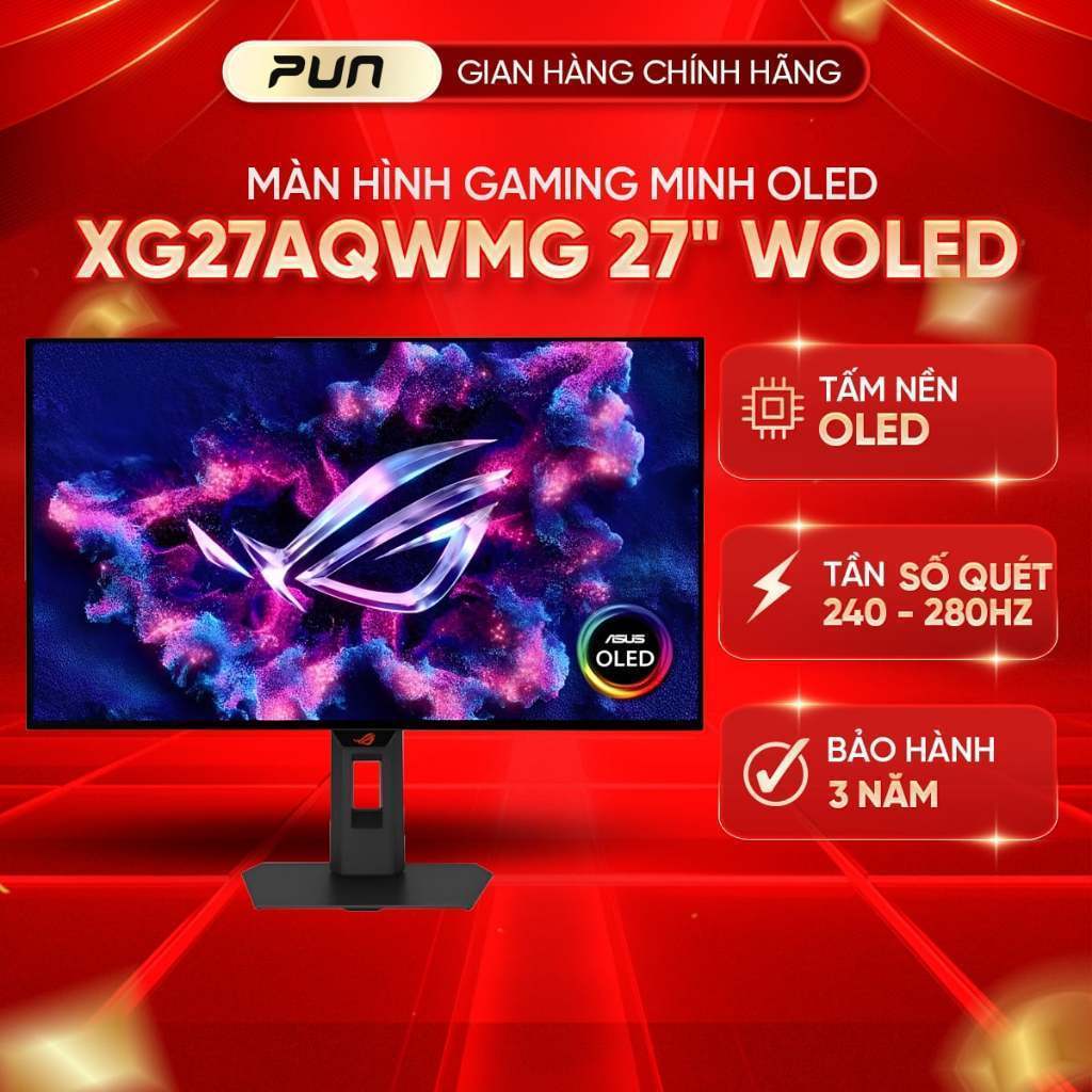 Màn hình Gaming ASUS ROG Strix OLED XG27AQDMES / XG27AQWMG 27" 2K QHD 240Hz / 280Hz 0.03ms ASUS ROG Strix OLED XG27AQDM | Shopee Việt Nam