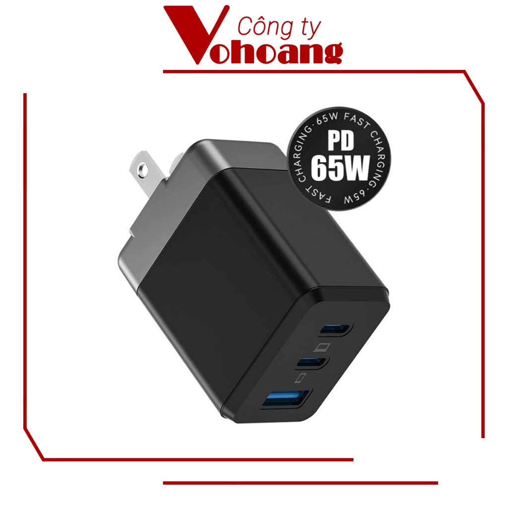 Sạc nhanh 65W Beston CHA1C2 1 cổng USB-A và 2 cổng Type-C, chứng nhận Châu Âu CE, chính hãng Beston | Shopee Việt Nam