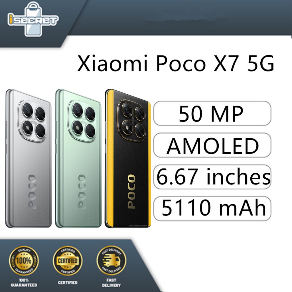 MY Set --Xiaomi Poco X7 5G / ( 8+256GB) (12+512GB) 1 Year Warranty Xiaomi Malaysia