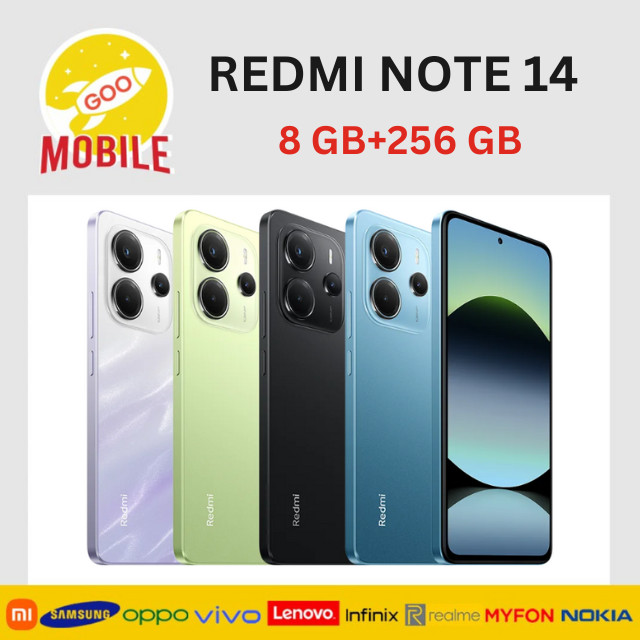 Redmi Note 14 (8GB+256GB) 108MP AI camera | 5500mAh battery | 120Hz eye-care display | NFC
