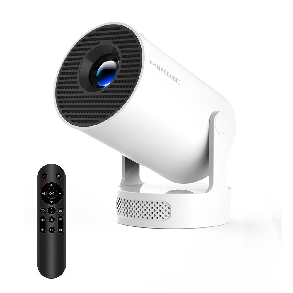 Magcubic | Magcubic Projector Android 14 8K 1280*720P HY300 Pro + Dual Wifi 290ANSI 180°flexible BT5.4 Cinema Outdoor Portable Projector