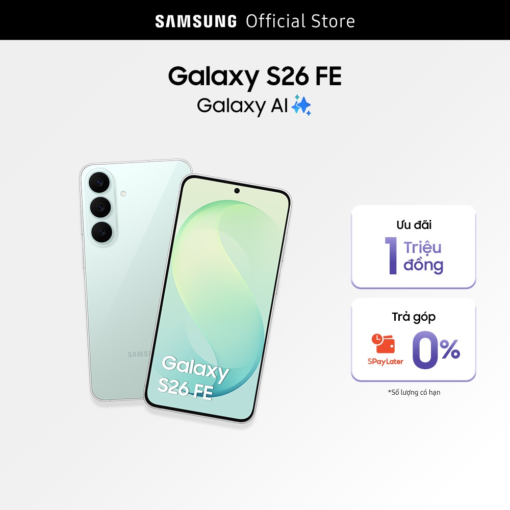 Điện Thoại Samsung Galaxy S26 FE 8+128GB | Shopee Việt Nam