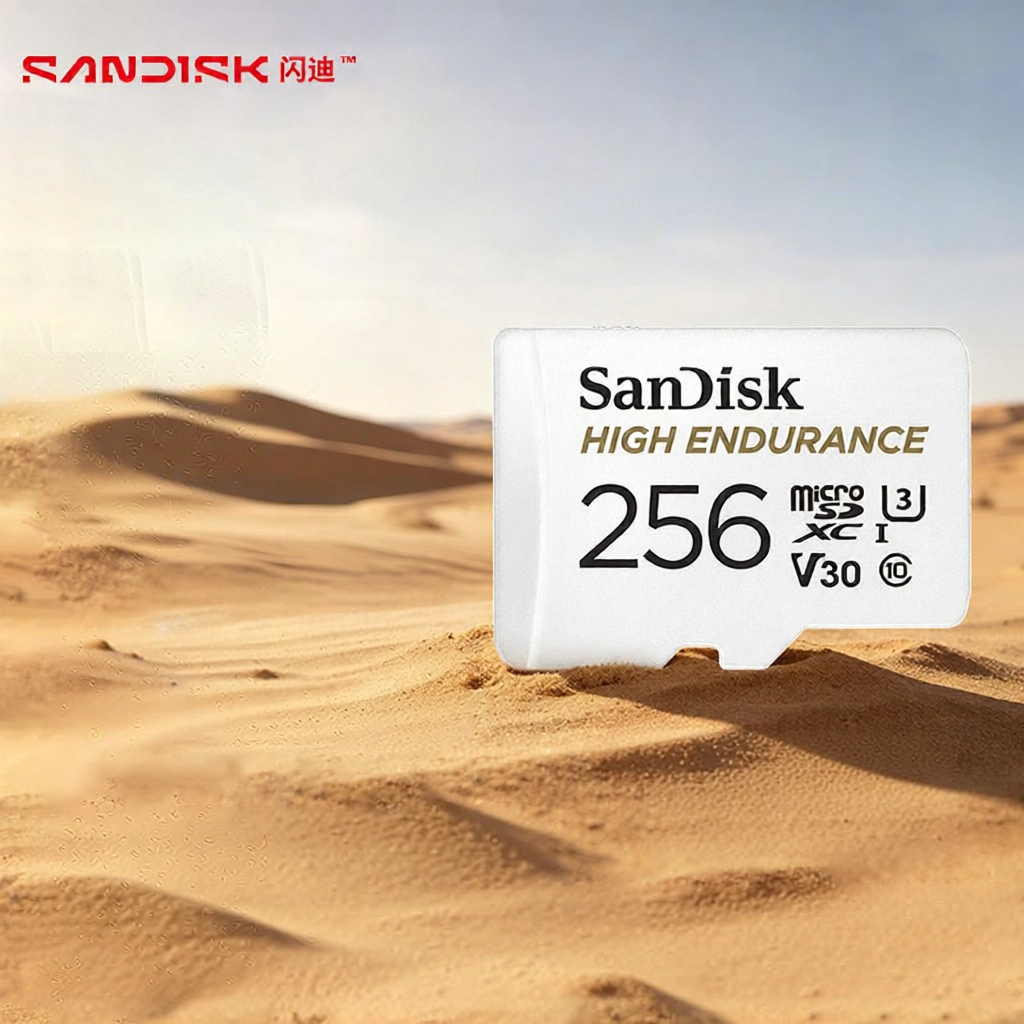 SanDisk 128GB microSDXC U3 V30 UHS-I Memory Card for 4K Dashcam CCTV Camera High Endurance SD Card for Insta 360 Action Camera