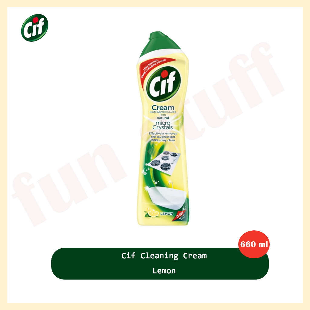CIF Multi-Surface Cleaning Cream Lemon (660ml)