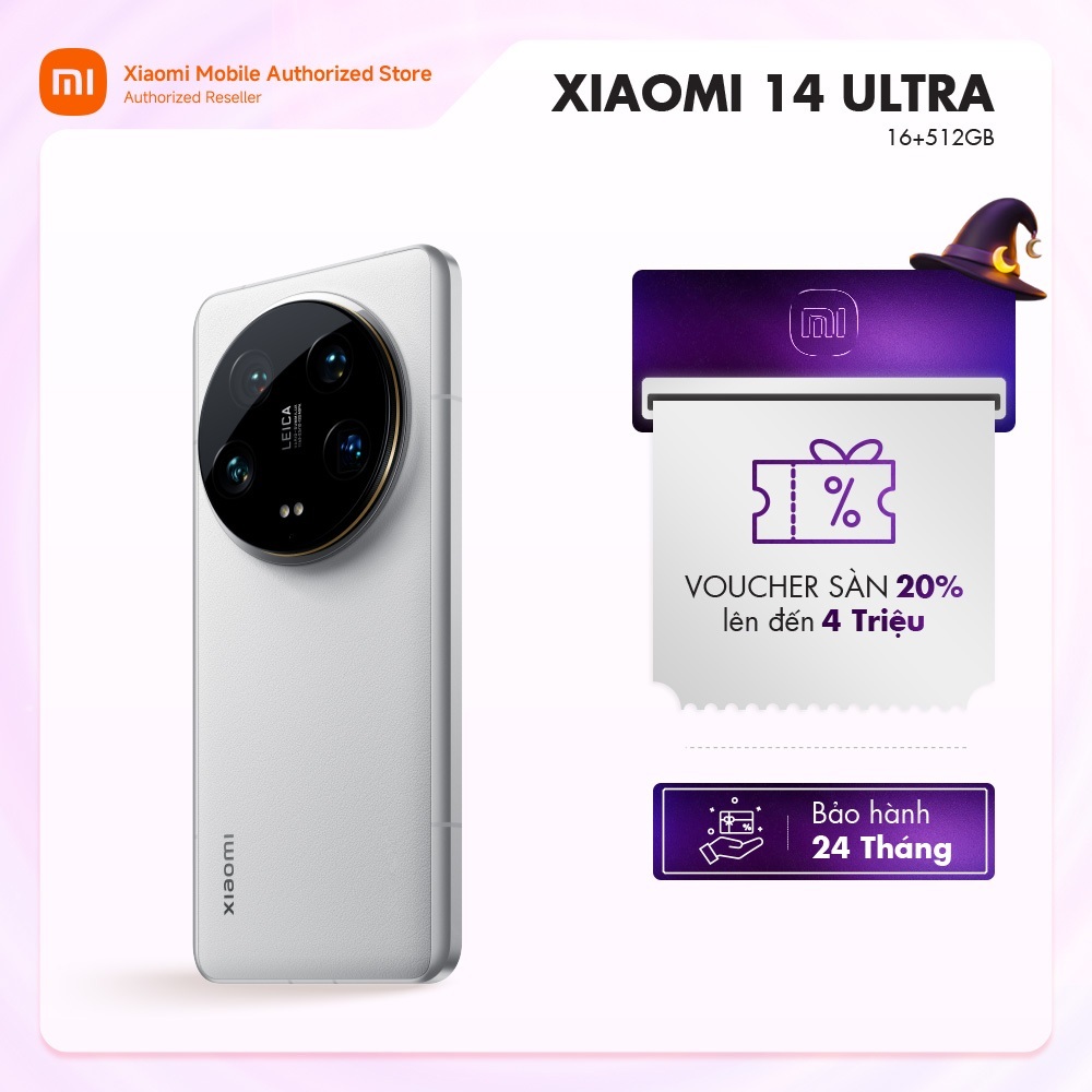 Điện thoại Xiaomi 14 Ultra (16+512GB) | Màn hình 6.73" WQHD+ AMOLED | Camera Leica | Snapdragon® 8Gen2 | Shopee Việt Nam