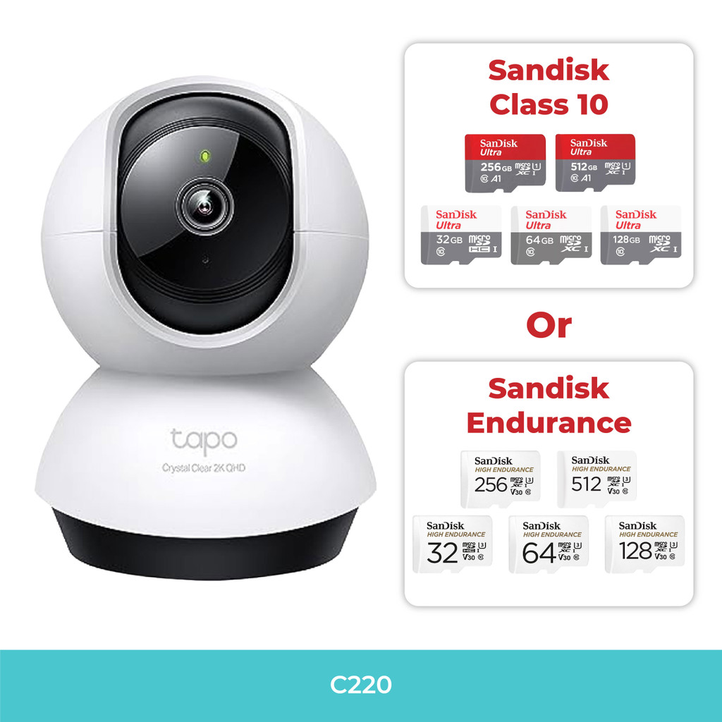 TP-Link Tapo C220 2K 4MP WiFi CCTV Camera | 360° Rotating View Starlight Color Night Vision