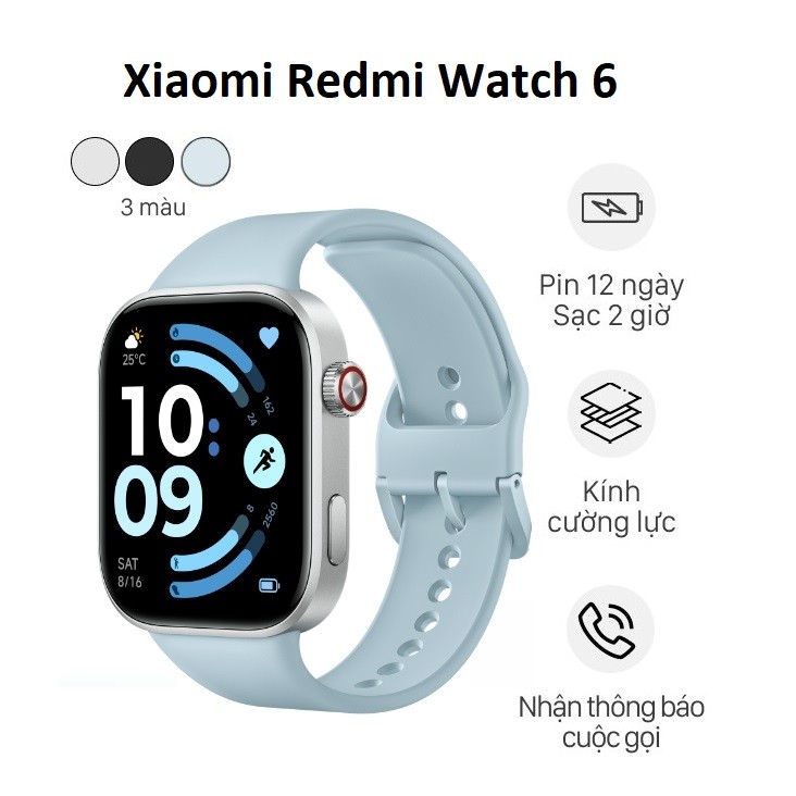 Đồng Hồ Thông Minh Redmi Watch 6 chính hãng - Bản Tiếng Việt - Bảo Hành 12 Tháng | Shopee Việt Nam