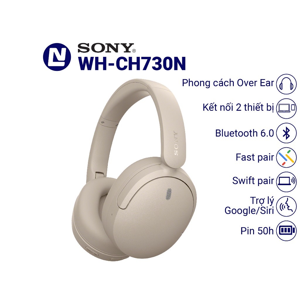 Sony WH CH730N Tai nghe không dây chống ồn LE Audio | Shopee Việt Nam